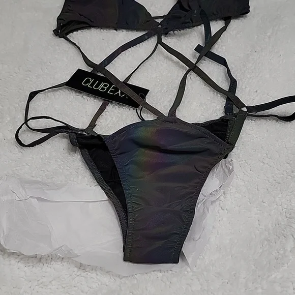 DOLLS KILL X CLUB EXX REFLECTIVE BODYSUIT - Picture 10 of 12